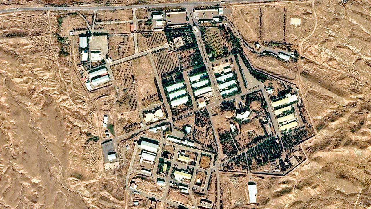 A closeup satellite imagery of the nuclear facility in Iran from Nov. 2022.
