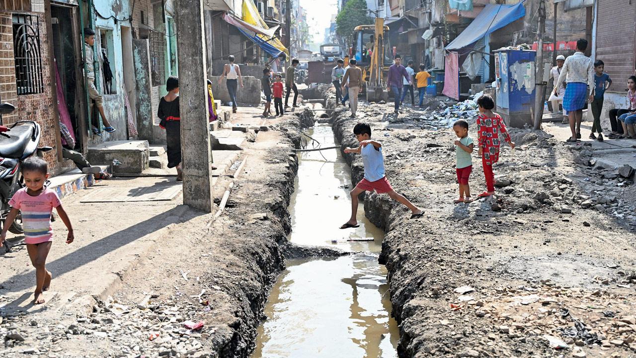 Shivaji Nagar in Govandi West. PICS/SAYYED SAMEER ABEDI
