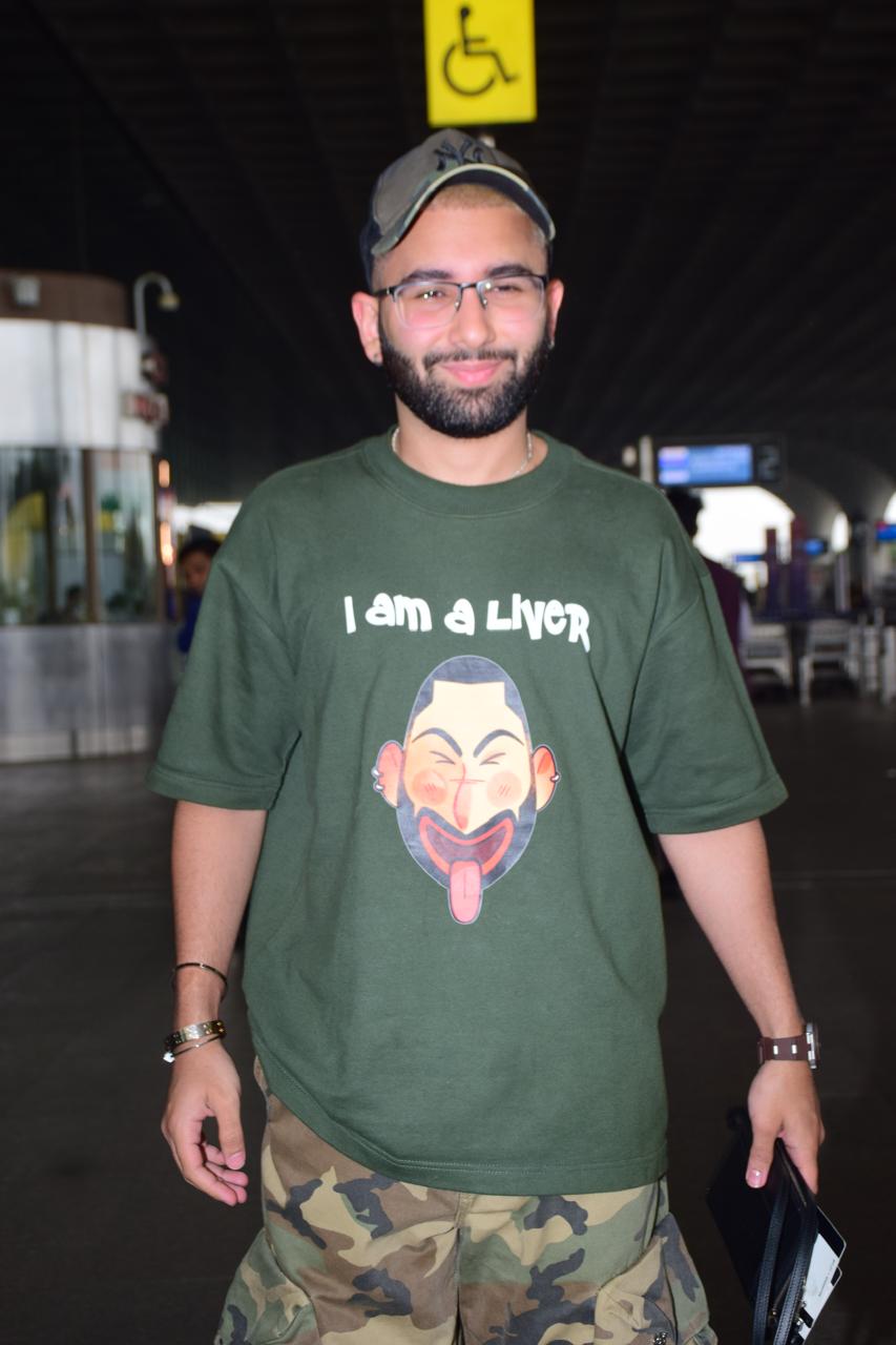 Social media influencer Orry was also snapped at Mumbai airport