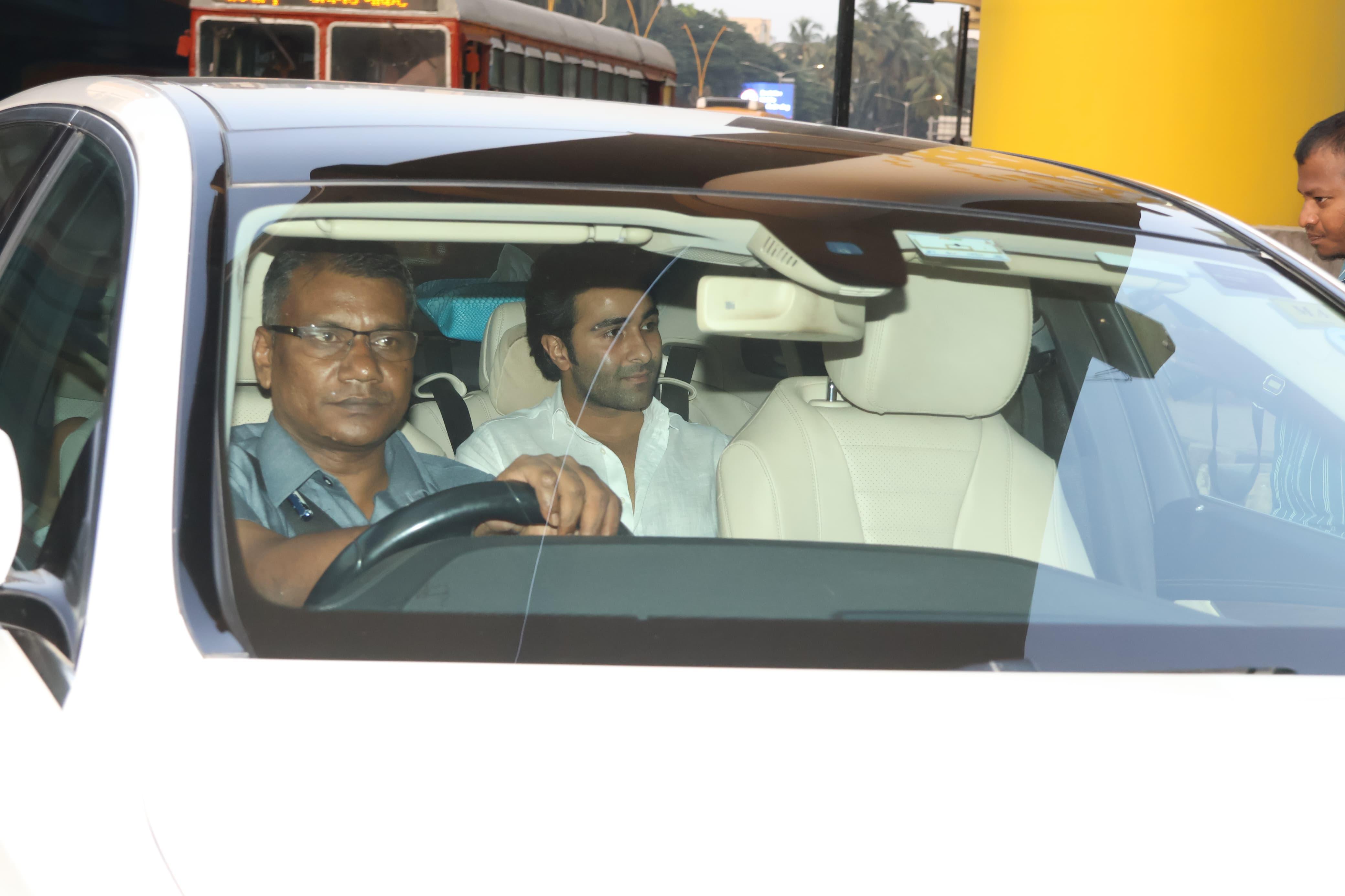 Aadar Jain was also snapped going to the party