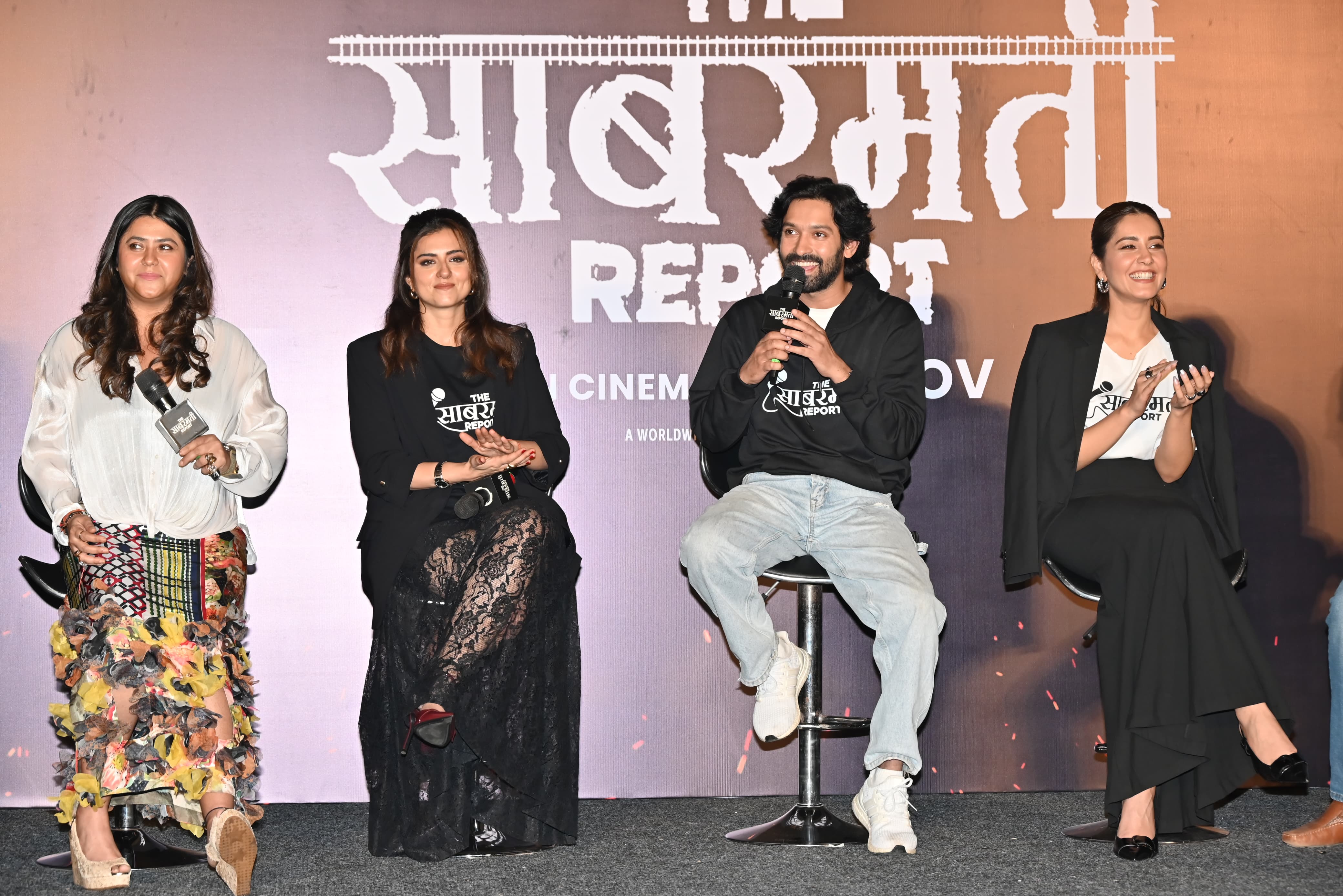 Vikrant Massey, Rashhii Khanna & Ridhi Dogra went to attend the trailer launch event of Sabarmati Report