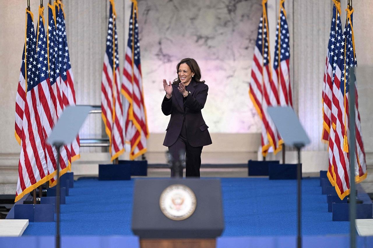 Harris said she spoke to President-elect Trump and congratulated him on his victory