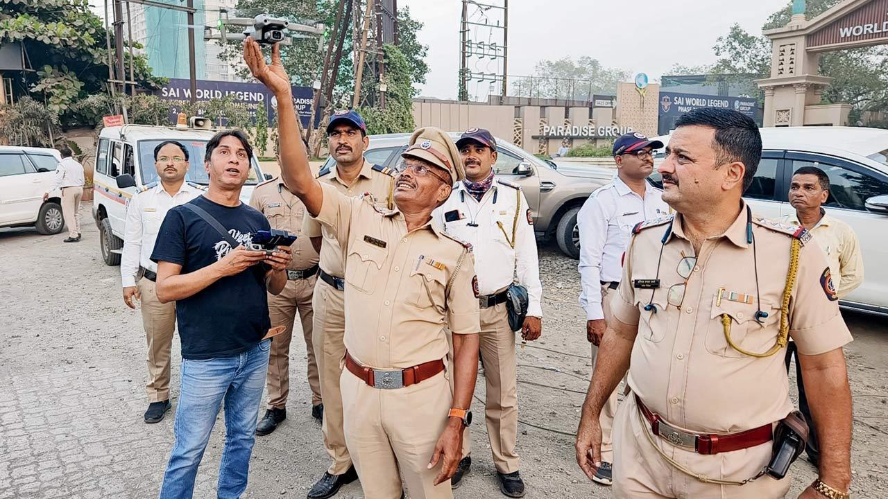 Maharashtra elections 2024: Ulhasnagar police use drones for surveillance