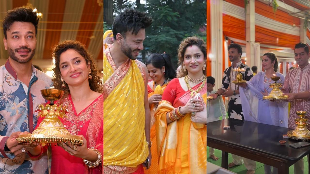 Inside Ankita Lokhande and Vicky Jain's traditional festivities