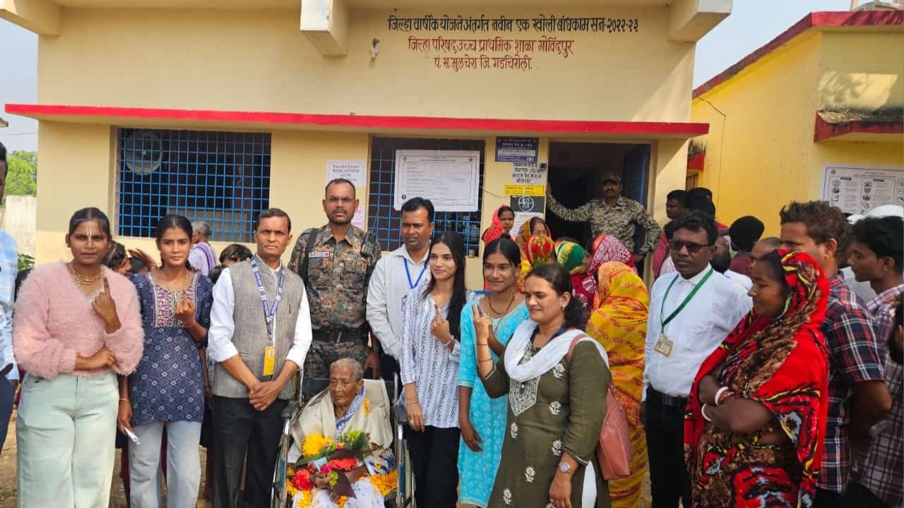 Phulmati Binod Sarkar, aged 111, was felicitated by the administration at the voting centre in Govindpur, Gadchiroli. If Sarkar can cast her vote despite her ripe age, what is stopping you from exercising your franchise? There are two more hours left before polling closes