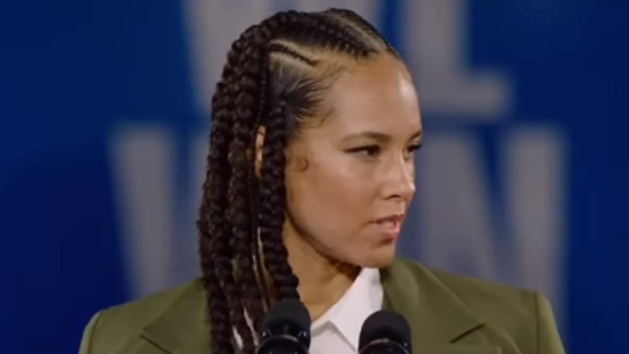 Alicia Keys advocates for women's rights at Kamala Harris rally in Pennsylvania