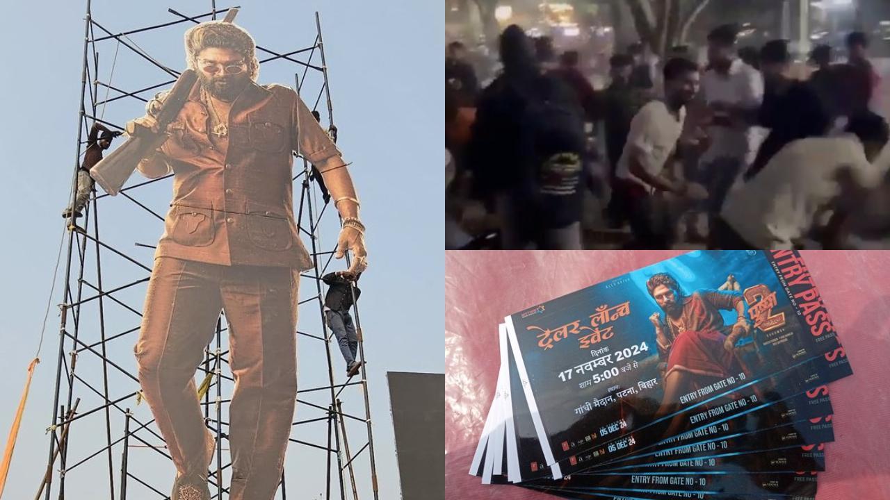 Pushpa 2: Stampede-like situation as fans grab passes for Patna trailer launch