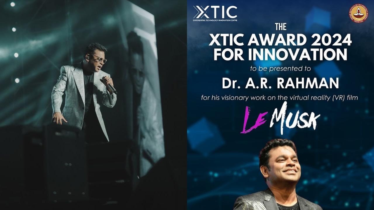 AR Rahman receives award from IIT Madras for his virtual reality film `Le Musk