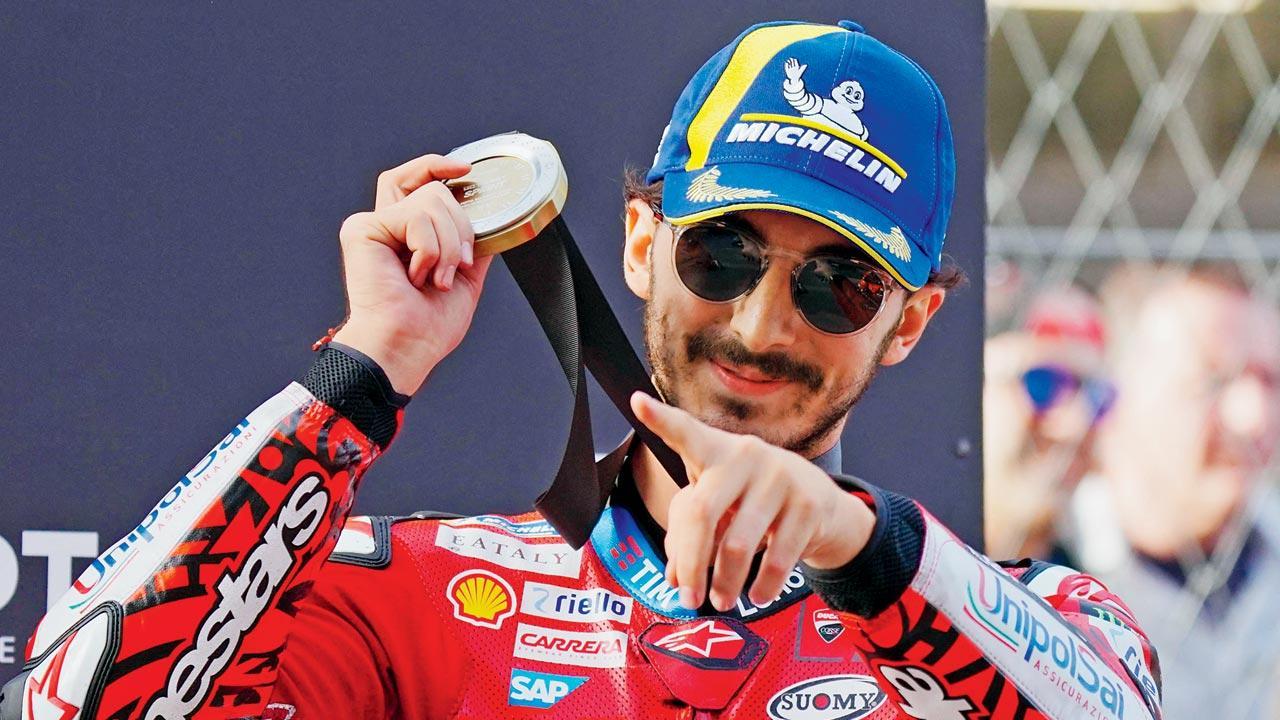 Ducati’s Bagnaia wins Barcelona sprint to take season to last race