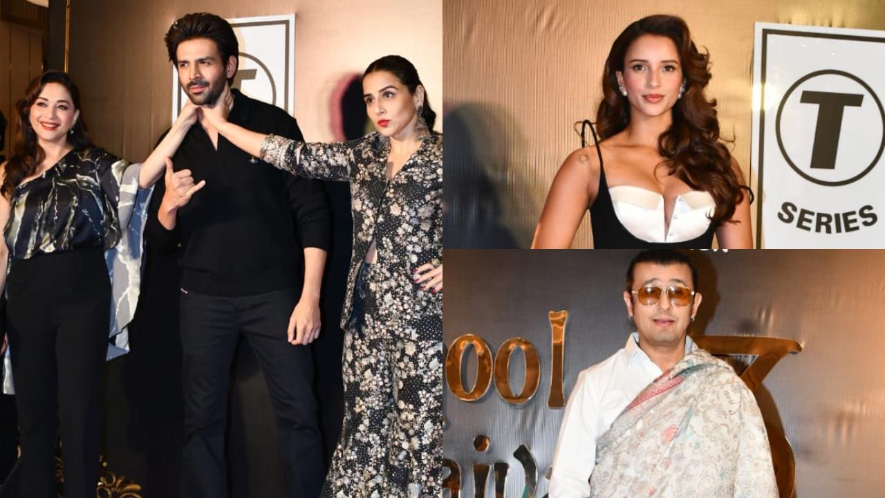 'Bhool Bhulaiyaa 3' success bash: Kartik, Vidya, Madhuri, & others attend