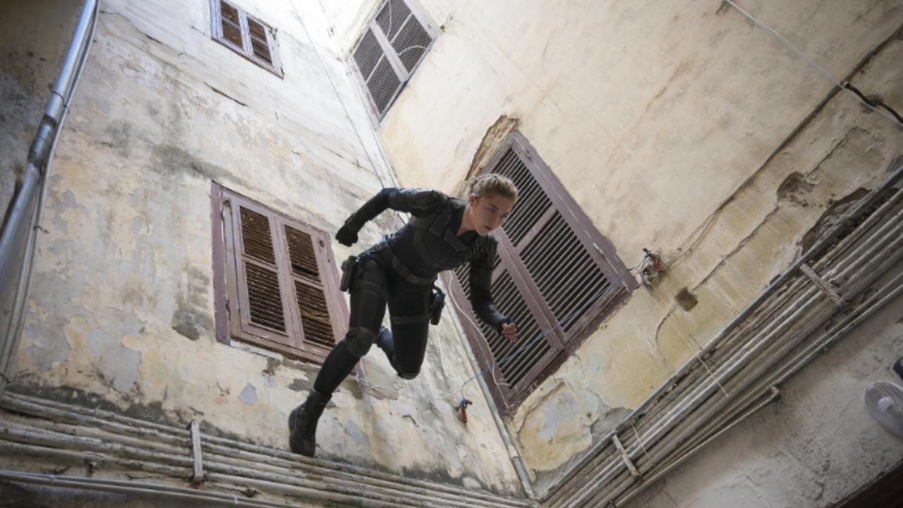 Black Widow
As the name suggests, Black Widow wears an all-black suit. The costume has evolved over the years, with each movie featuring the character presenting a different version of the suit. 
(Pic: Scarlett Johansson in Black Widow/IMDb)