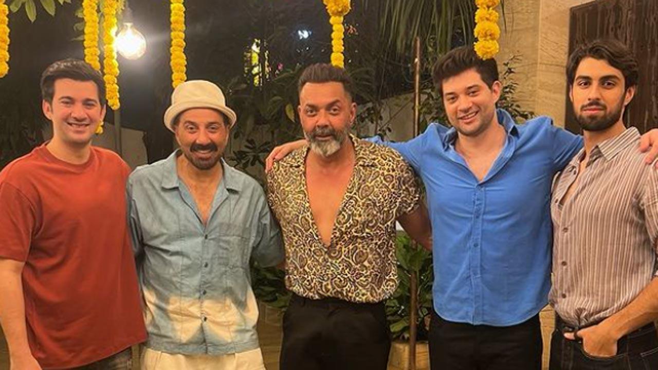 Diwali done right! Sunny Deol shares happy family pictures with Bobby and sons