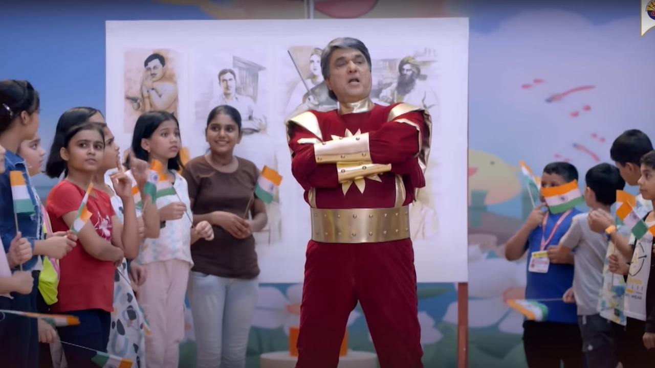 Mukesh Khanna who rose to fame with his role of Shaktimaan from 1997 to 2005 has returned as the Indian superhero. He launched a song with a message for children. Read full story here