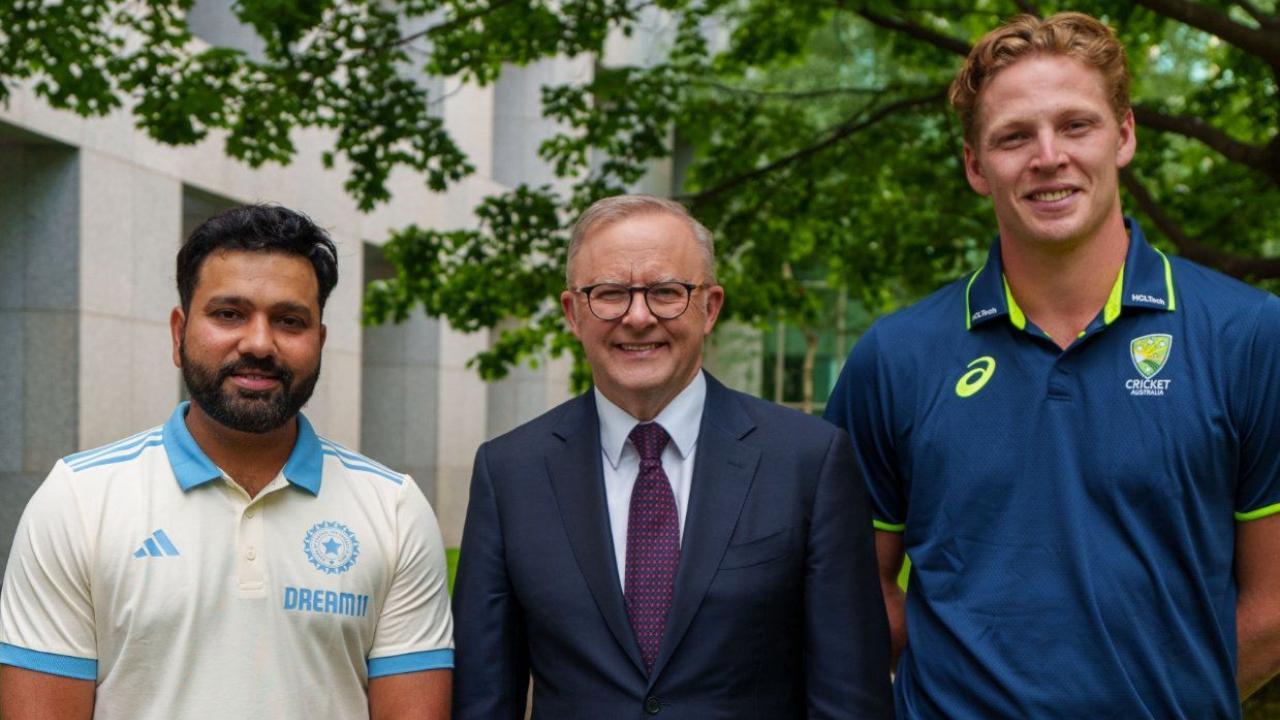 Rohit Sharma, Prime Minister Anthony Albanese, Jack Edwards (Pic: Amit Shah)