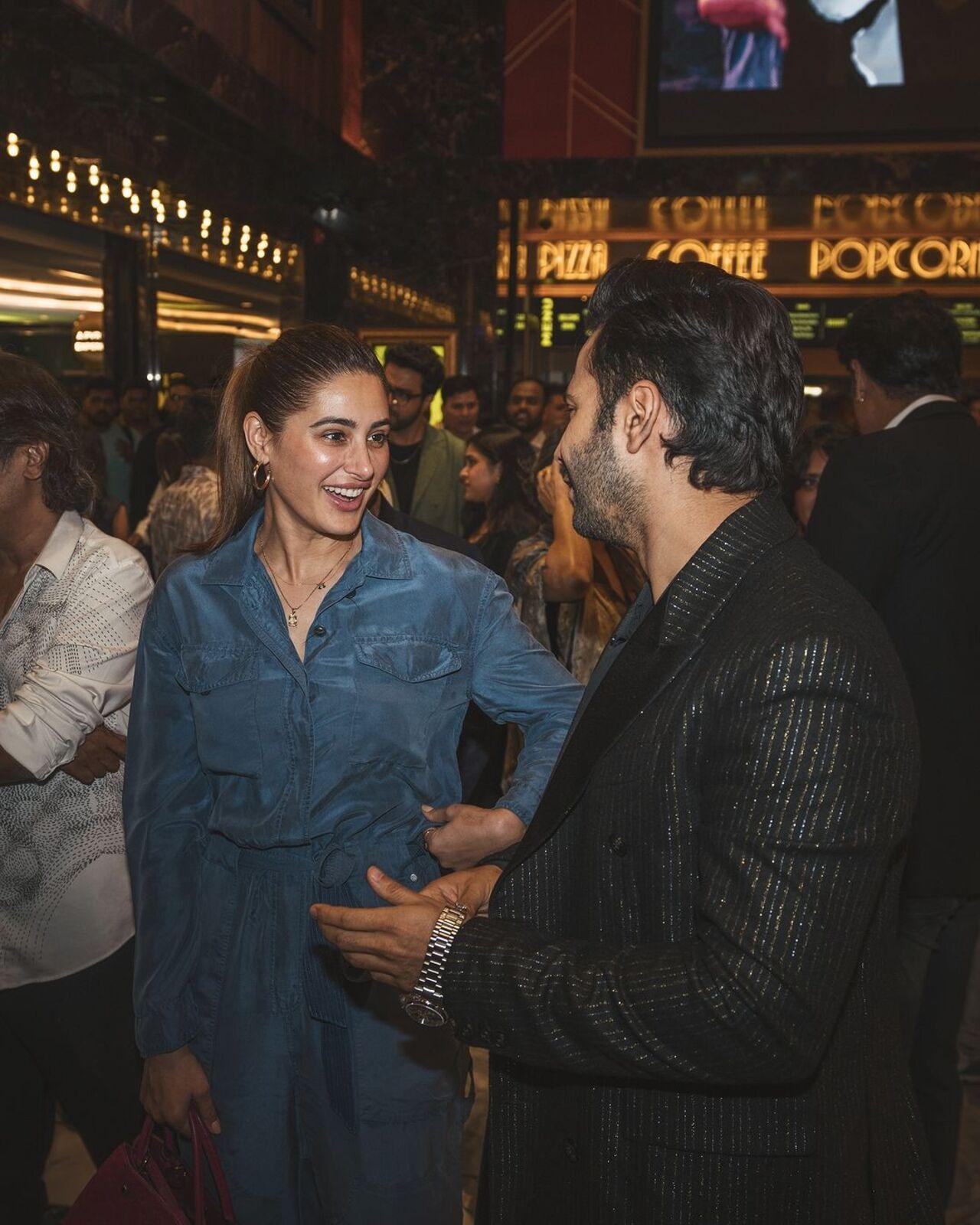 Varun Dhawan in a conversation with Nargis Fakhri. The two has together worked in the film 'Main Tera Hero'