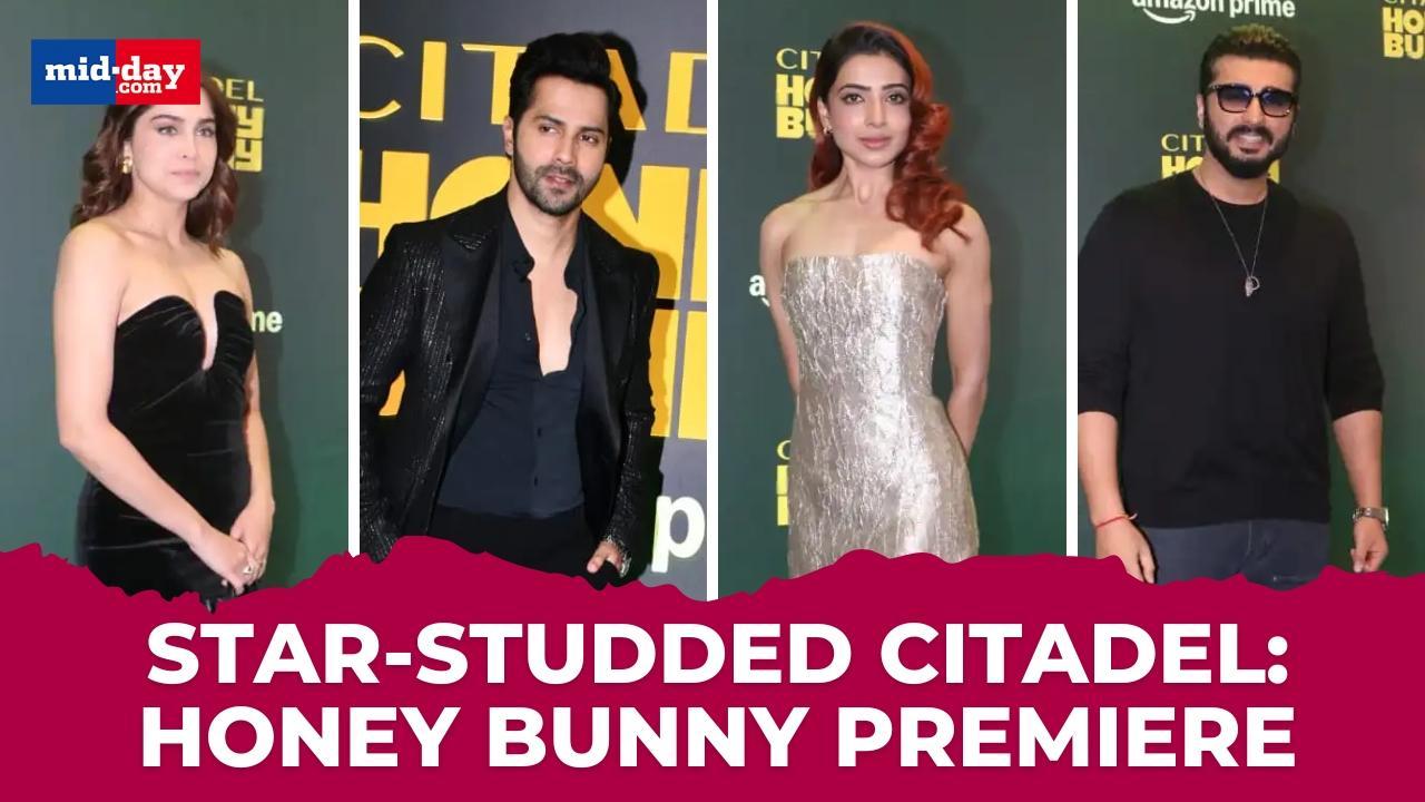 Samantha and Varun Dhawan at the ‘Citadel: Honey Bunny’ Blue carpet premiere