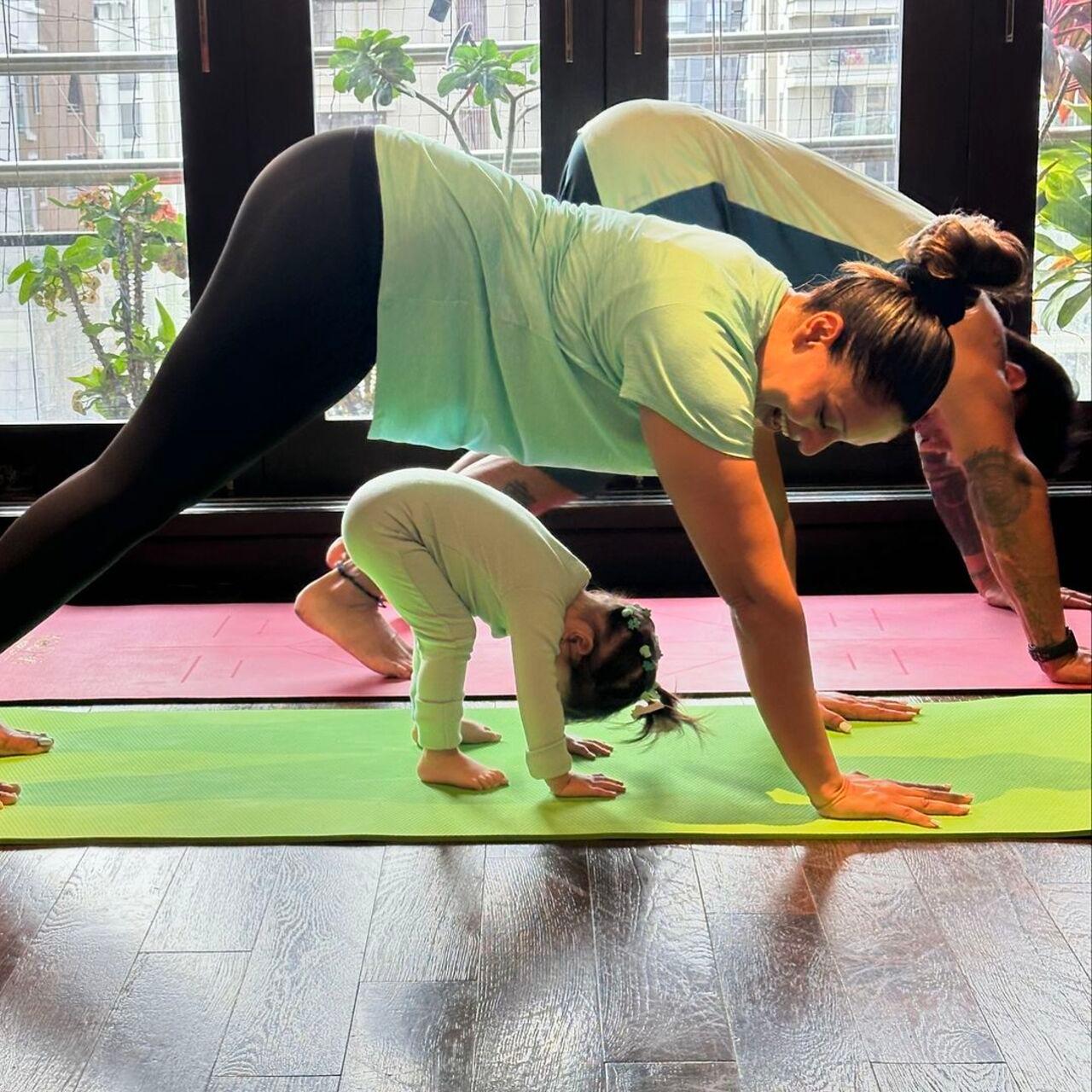 Devi is a fitness enthusiast just like her parents and here's proof.