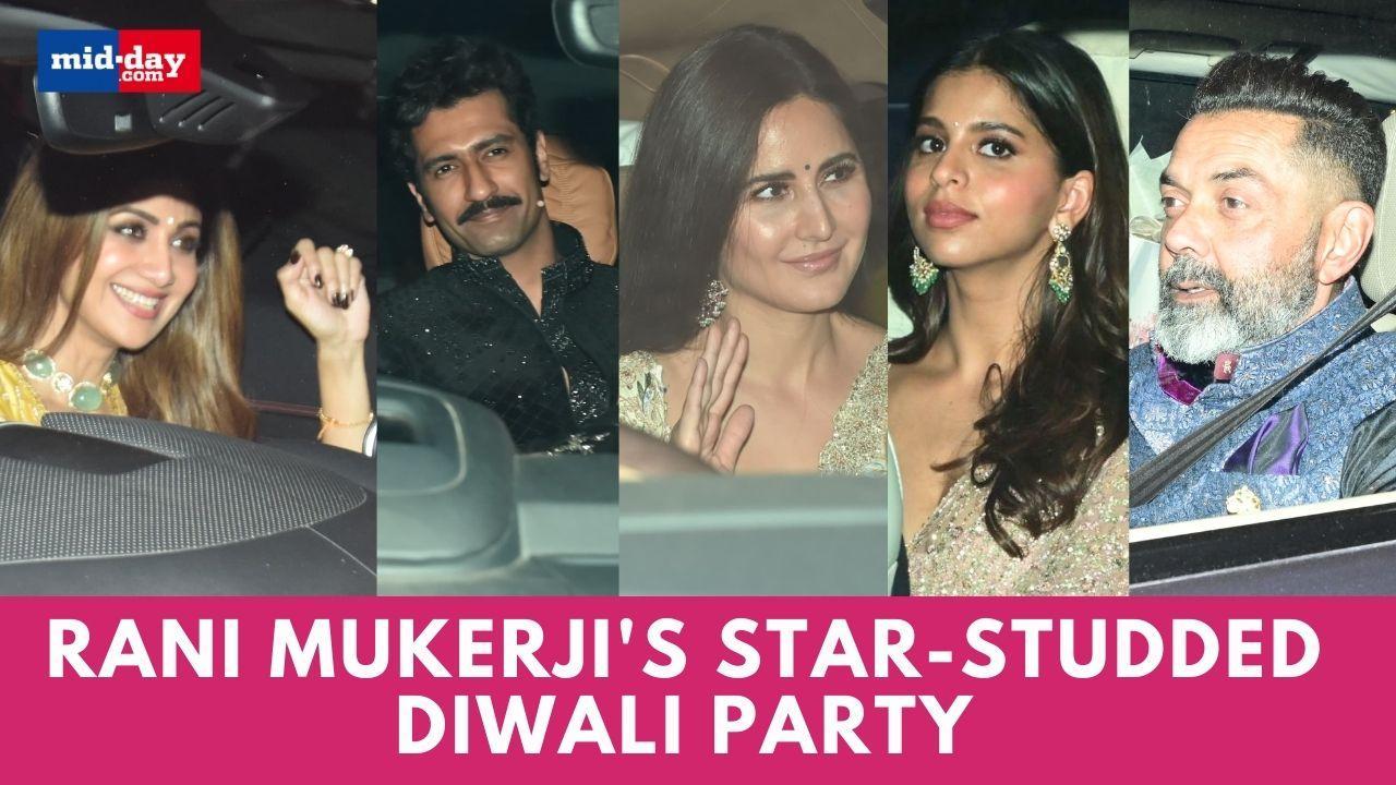 Katrina Kaif, Suhana Khan and Bobby Deol attend Rani Mukerji's Diwali Party