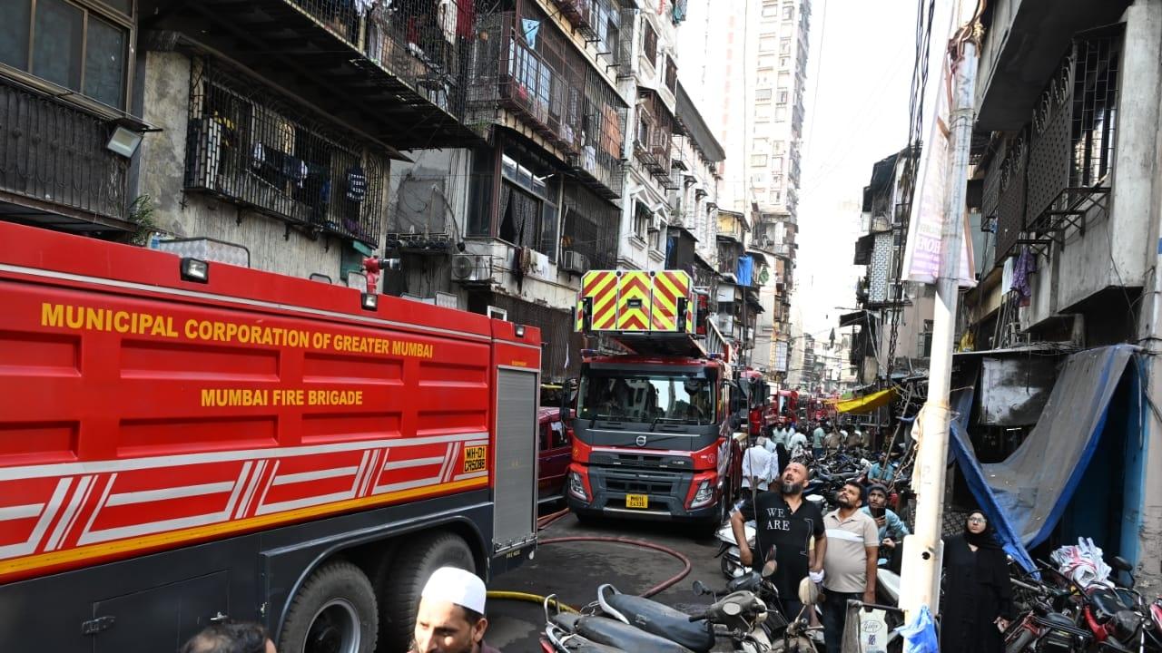 Initially at least four fire engines and other firefighting vehicles were rushed to the spot on Nishan Pada Road in Dongri, he said