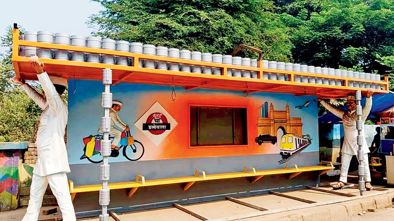 The new bus stop in Kasarvadavali. Pic Courtesy/Instagram