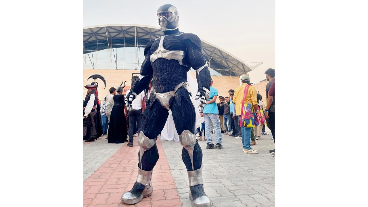 Molankar in the neoprene suit