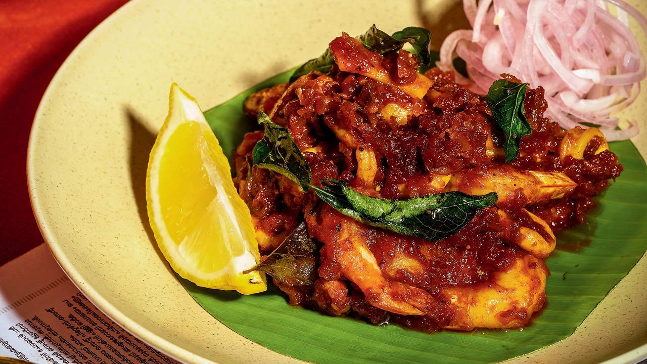 Chemmeen koonthal tawa roast 