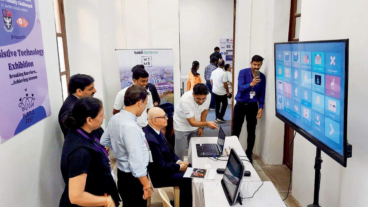 A moment from a previous session of the assistive technology exhibition