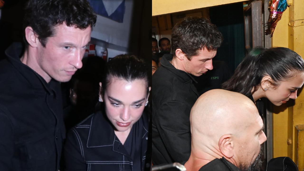 Dua Lipa steps out for a date night with boyfriend Callum Turner ahead of Mumbai concert - watch video