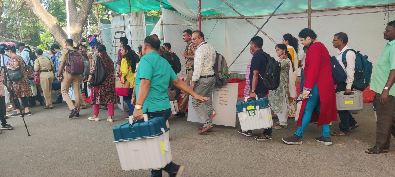 The distribution of EVMs is one of the final preparations before November 20. With these machines now in the hands of polling officers, the stage is set for a smooth electoral experience.
