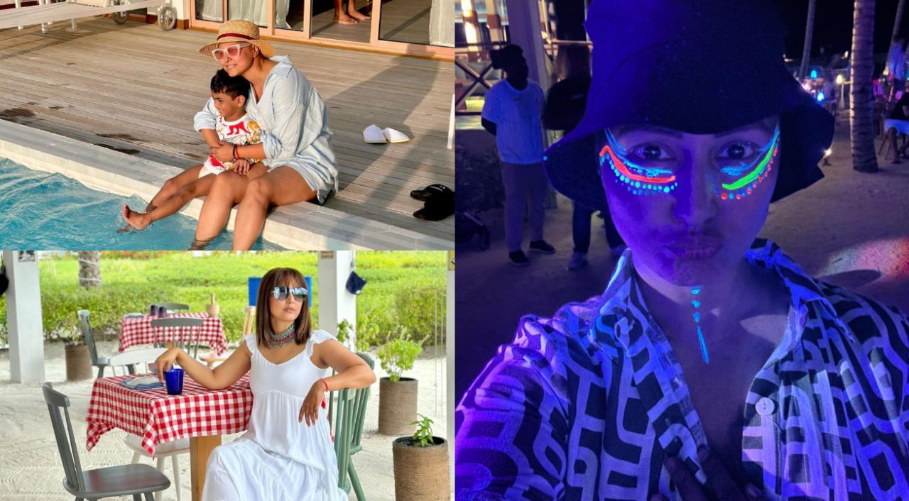 In Pics: Inside Hina Khan's holiday in Maldives amid cancer treatment