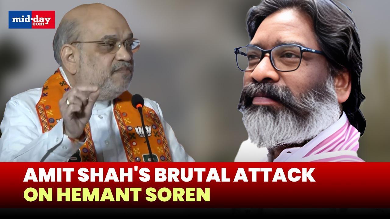  HM Shah releases BJP's Sankalp Patra for Jharkhand polls, slams CM Hemant Soren