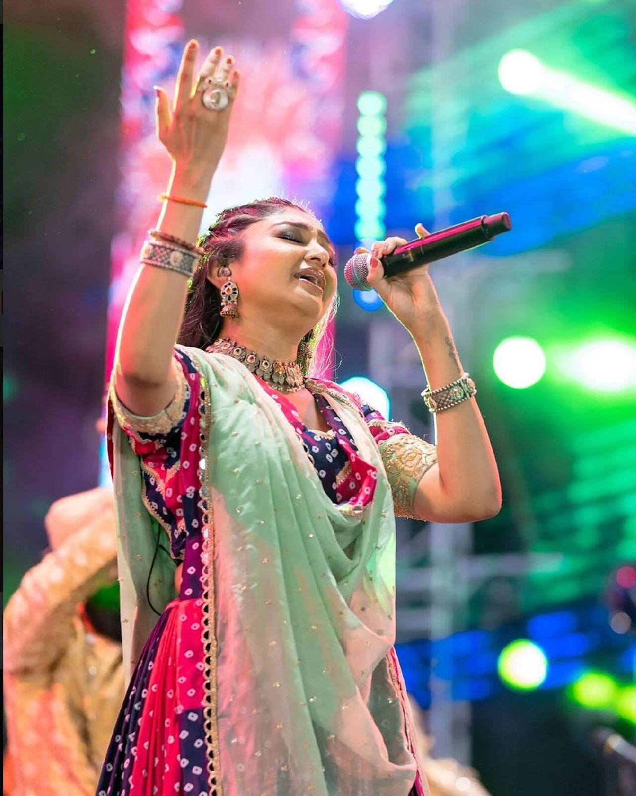 She is more popular on the Gujarati singing front as of now. 