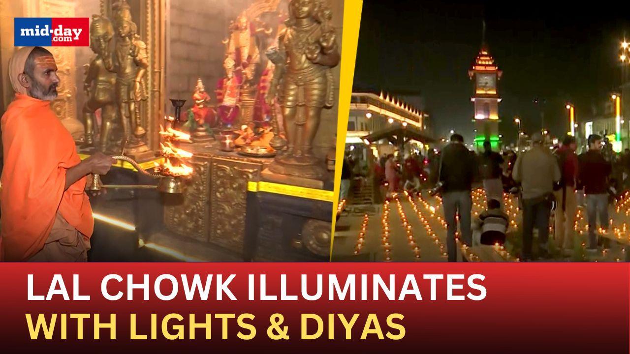 Diwali 2024: Srinagar's Lal Chowk witnesses grand Diwali celebrations