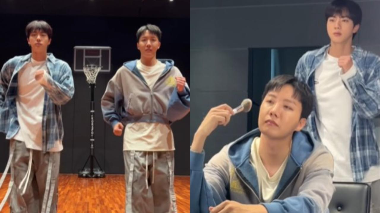 Try not to laugh as BTS’ Jin and J-hope participate in the 'Running Wild' challenge - watch video