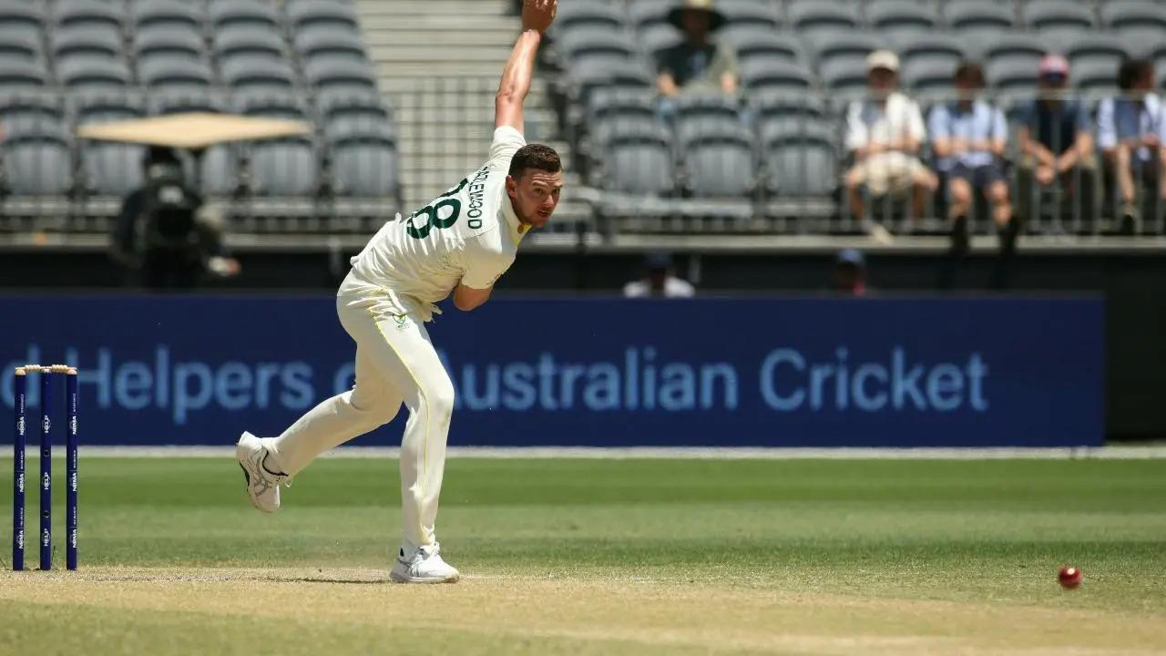 During the first session of the match, Josh Hazlewood and Starc struck twice each, taking the wicket tally to the 500 mark
