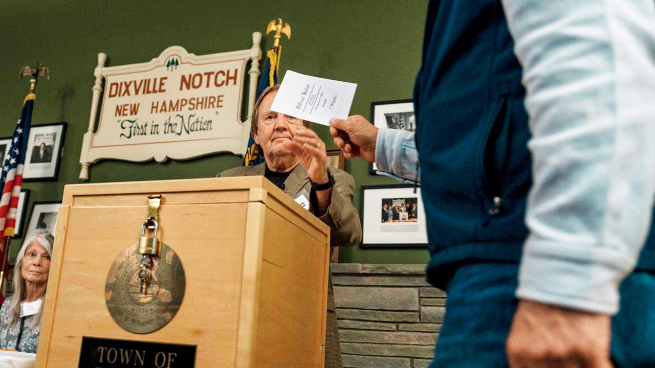 Residents of Dixville Notch cast their ballots, kicking off US election at midnight on Nov 5