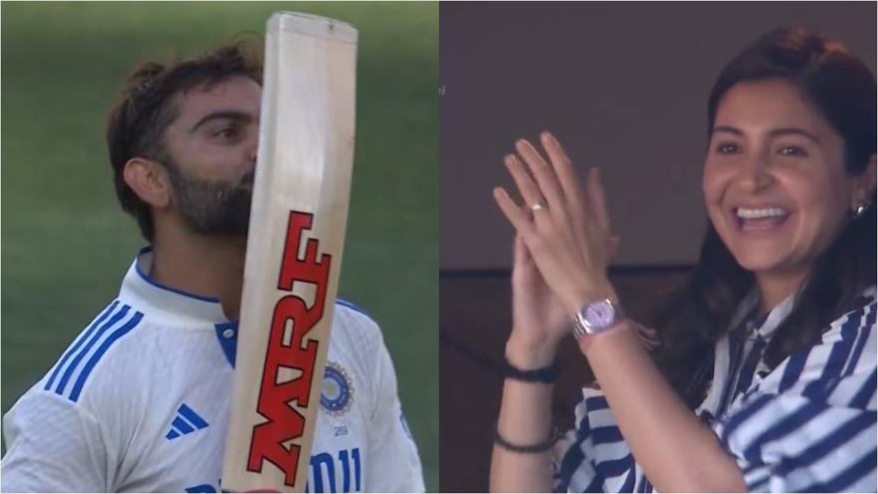 'Been by my side through thick and thin': Virat Kohli reaches 81st century, sends heartfelt flying kiss to wife Anushka Sharma: WATCH