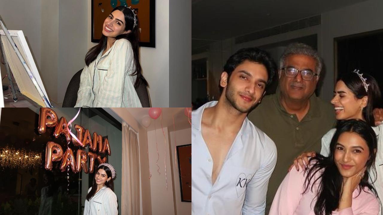 Khushi Kapoor's rumoured boyfriend Vedang Raina joins her birthday pajama party