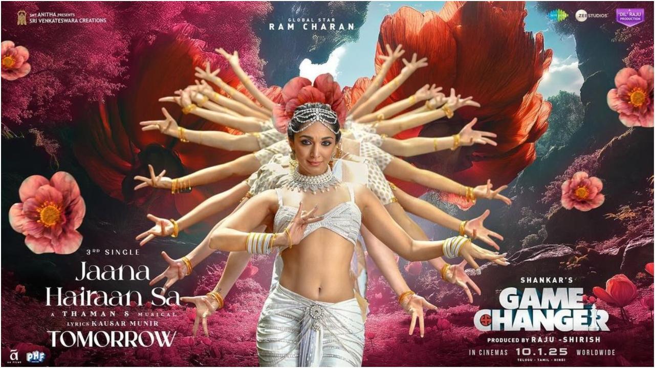 Brownfaced Kiara Advani in Game Changer poster draws flak, fans call 'overall look trash'