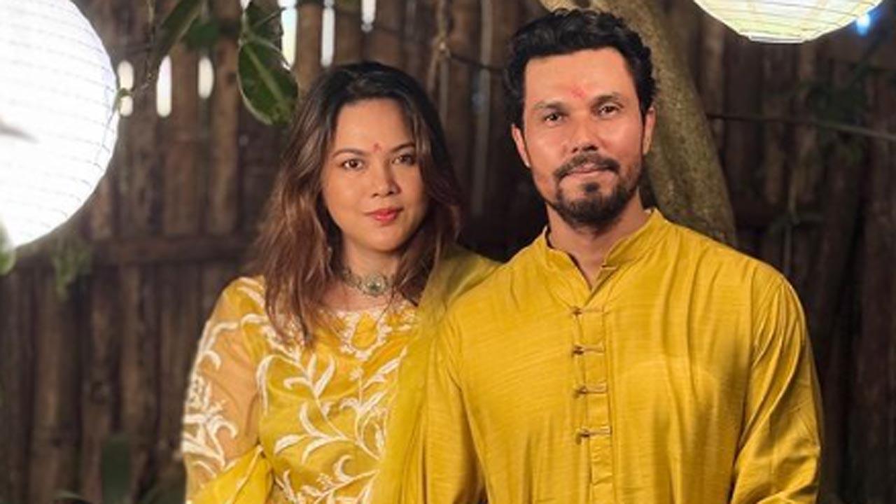 Randeep Hooda, Lin Laishram share glimpses from first Diwali as husband and wife