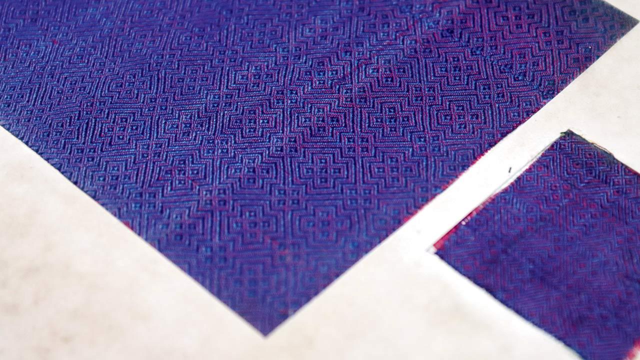 Thana silk swatches from Watson’s volumes documenting Indian textiles