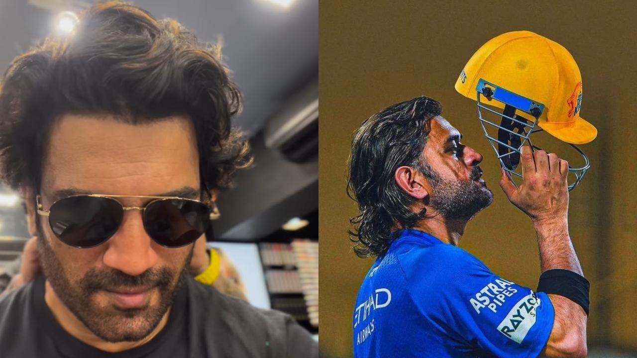 Fans compare Sharad Kelkar to MS Dhoni after he shares his new hairstyle