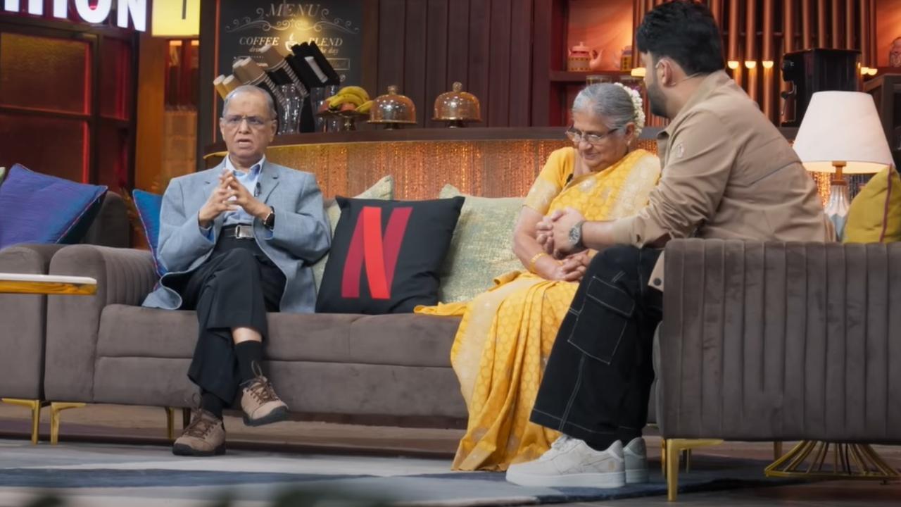 'He had to complete 70 hrs': Netizens joke as Sudha Murthy reveals Narayan Murthy was 2 hrs late to meet her father