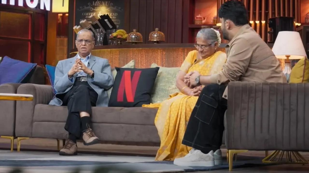 The Great Indian Kapil Show: Sudha Murthy revealed how her husband and business tycoon Narayana Murthy failed to make a good impression on her father. Read More