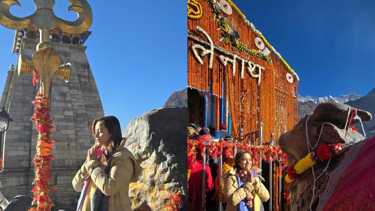 Nushrratt Bharuchha shares picture from her spiritual trip to Kedarnath and Badrinath