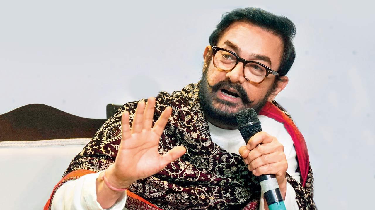 Up and about: Aamir Khan at an event, Pratik Gandhi at `Agni` trailer launch