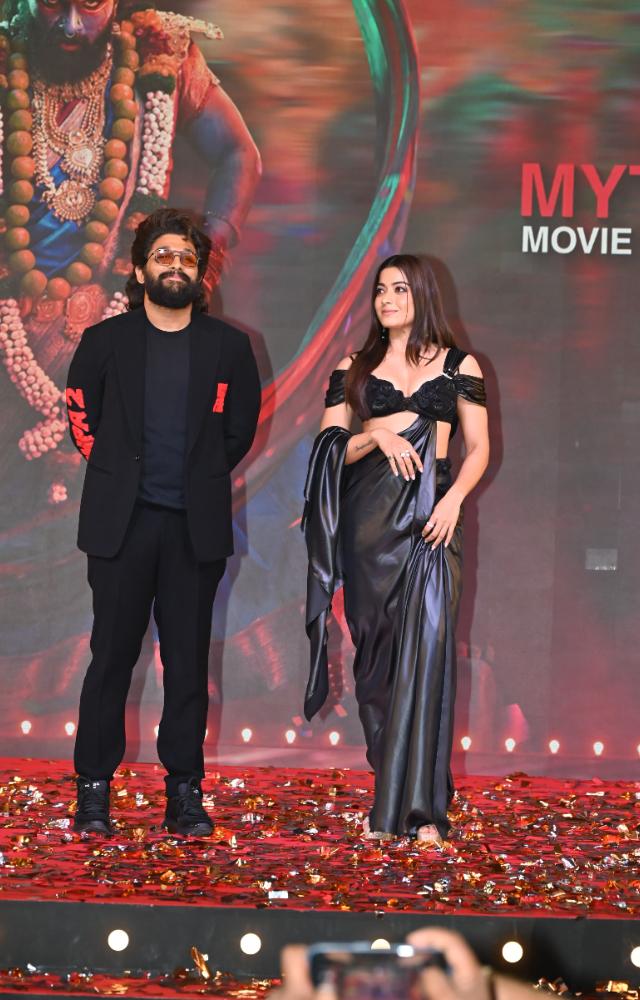 Allu Arjun, the lead actor of the film who plays the titular character was also present