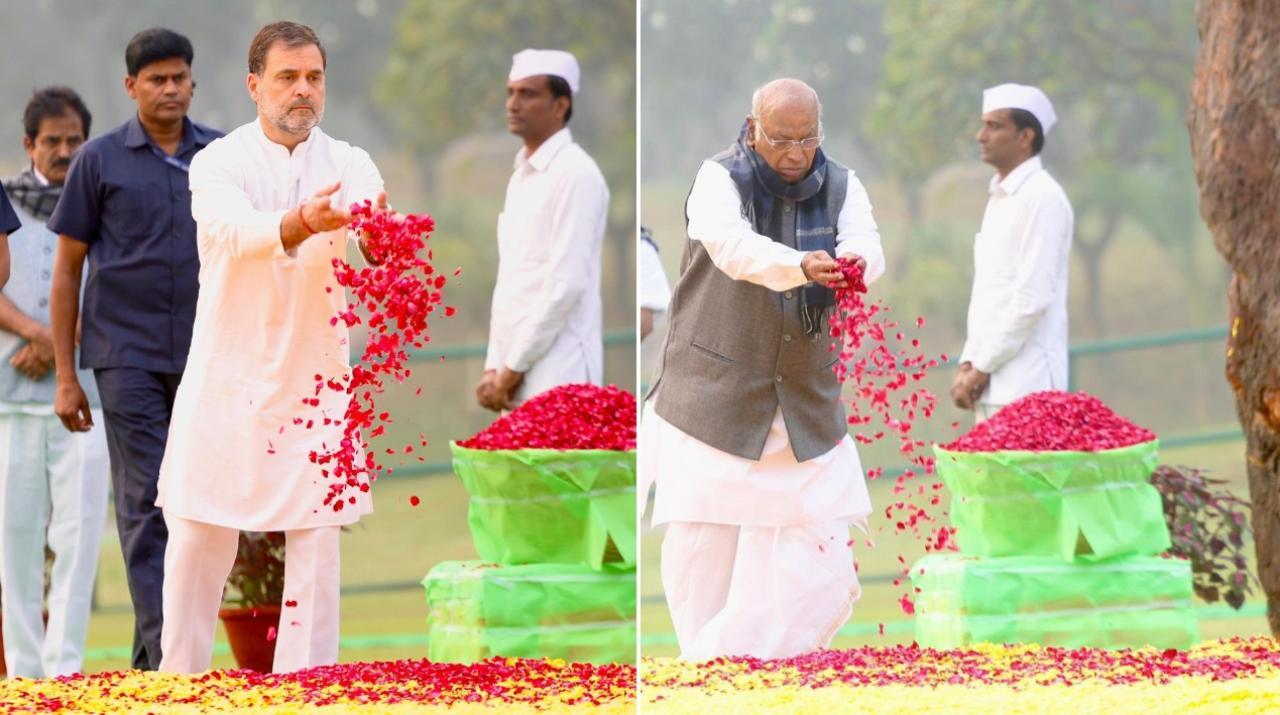 PM Modi, Congress President Mallikarjun pay homage to former Prime Minister Indira Gandhi on her 107th birth anniversary