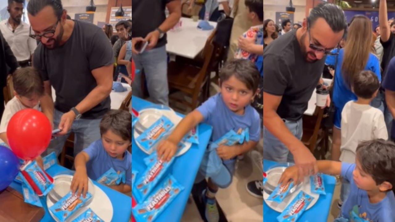 Netizens react to sneaky Jeh’s chocolate heist as dad Saif Ali Khan looks away
