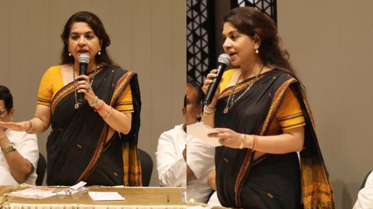 Shaina NC
Shaina NC, Shiv Sena’s candidate contesting from Mumbadevi, is also a fashion designer. She carries an immense love for sarees, experimenting with them in different ways. (Pics: Instagram/@shaina_nc)